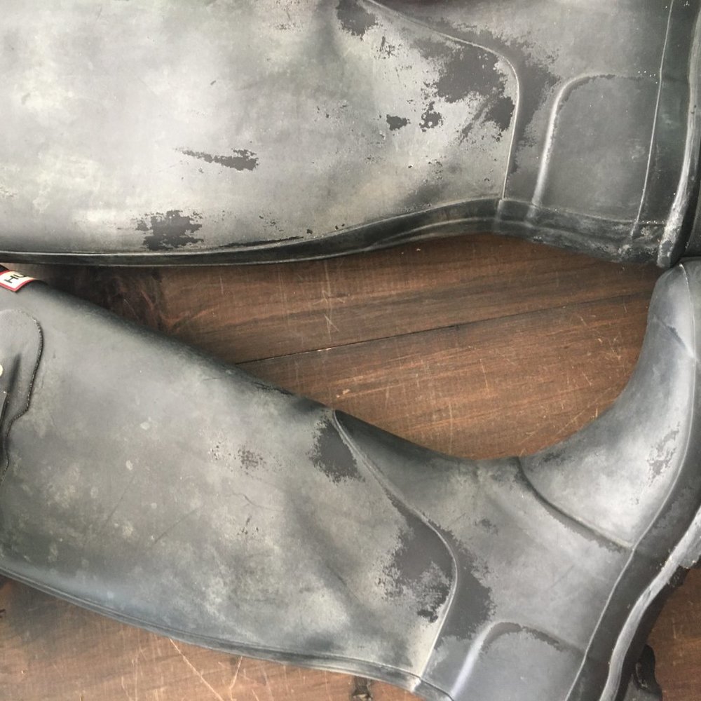 WORN Hunter Black Rubber Boots - Picture 5 of 14
